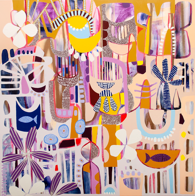 HERITAGE - 48x48 ON CANVAS