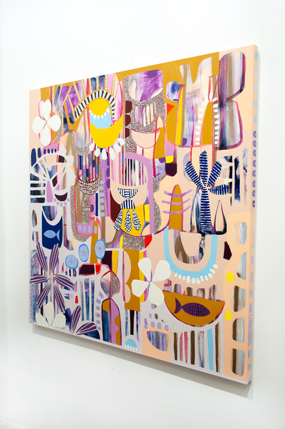 HERITAGE - 48x48 ON CANVAS