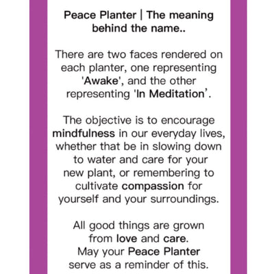 Medium Peace Planter (m64)