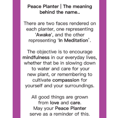Medium Peace Planter (m53)