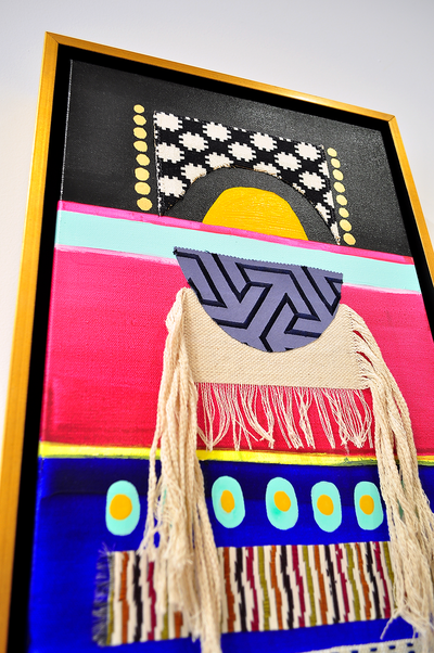 Kaibigan 2 - Framed Canvas - 37.5" x 13.5"