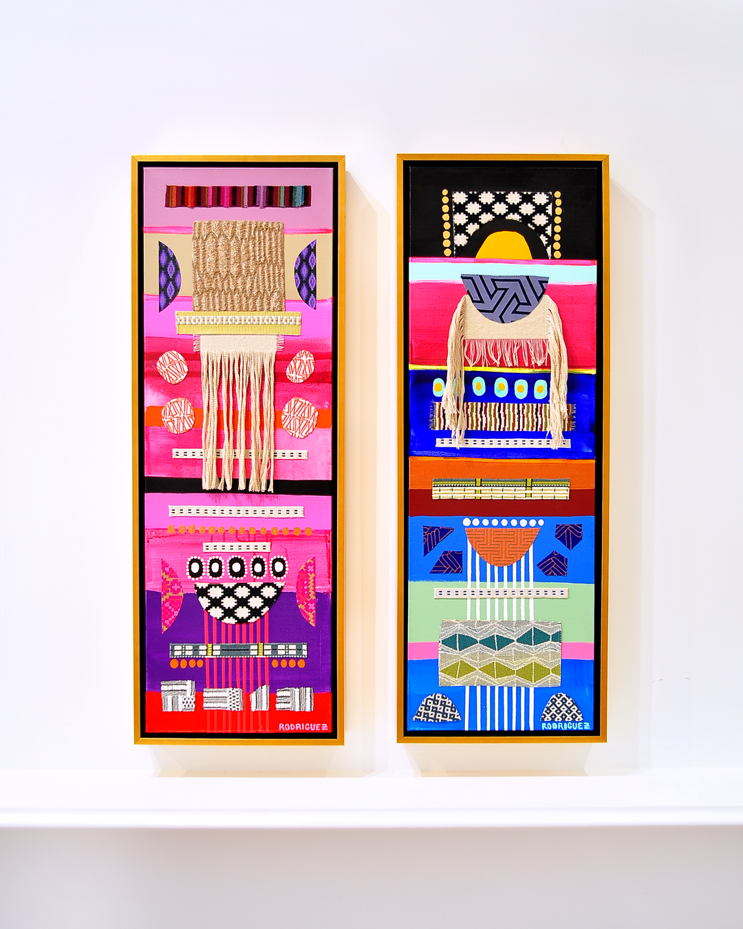 Kaibigan 2 - Framed Canvas - 37.5" x 13.5"