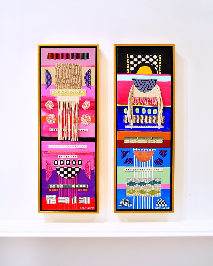 Kaibigan 2 - Framed Canvas - 37.5" x 13.5"