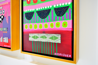 Kaibigan 4 - Framed Canvas - 37.5" x 13.5"
