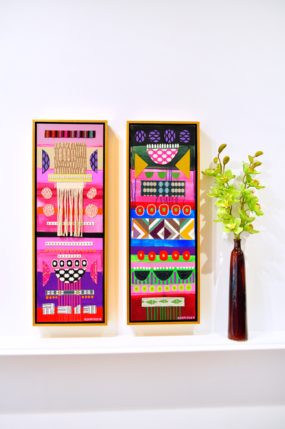 Kaibigan 4 - Framed Canvas - 37.5" x 13.5"
