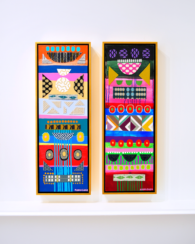 Kaibigan 4 - Framed Canvas - 37.5" x 13.5"
