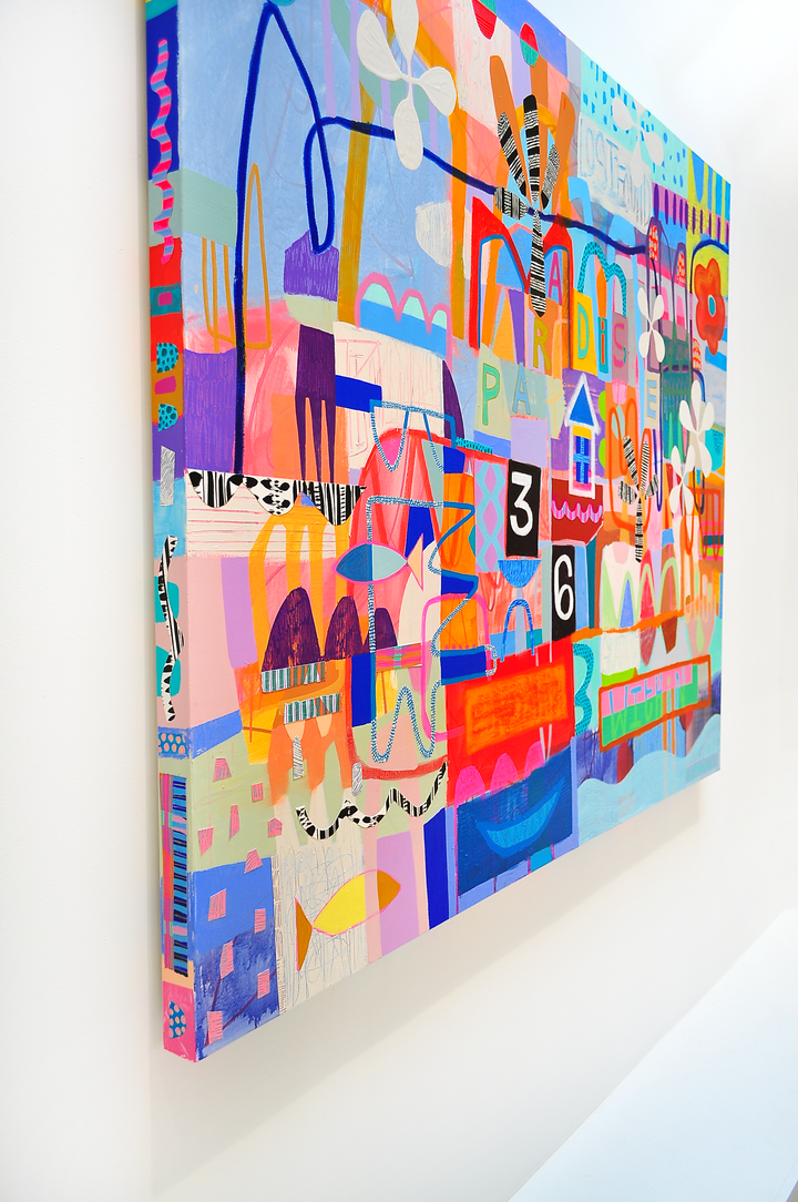 Life Is A Playground- 72x60 on Canvas