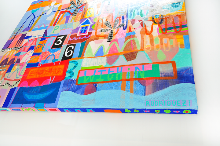 Life Is A Playground- 72x60 on Canvas