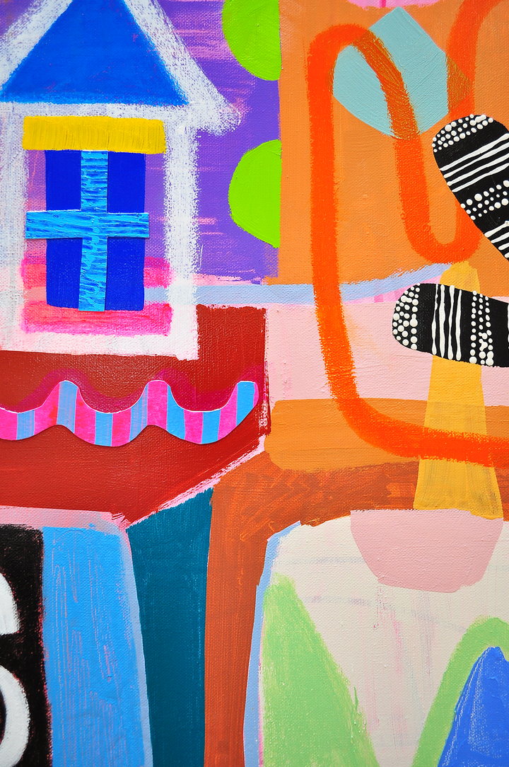 Life Is A Playground- 72x60 on Canvas