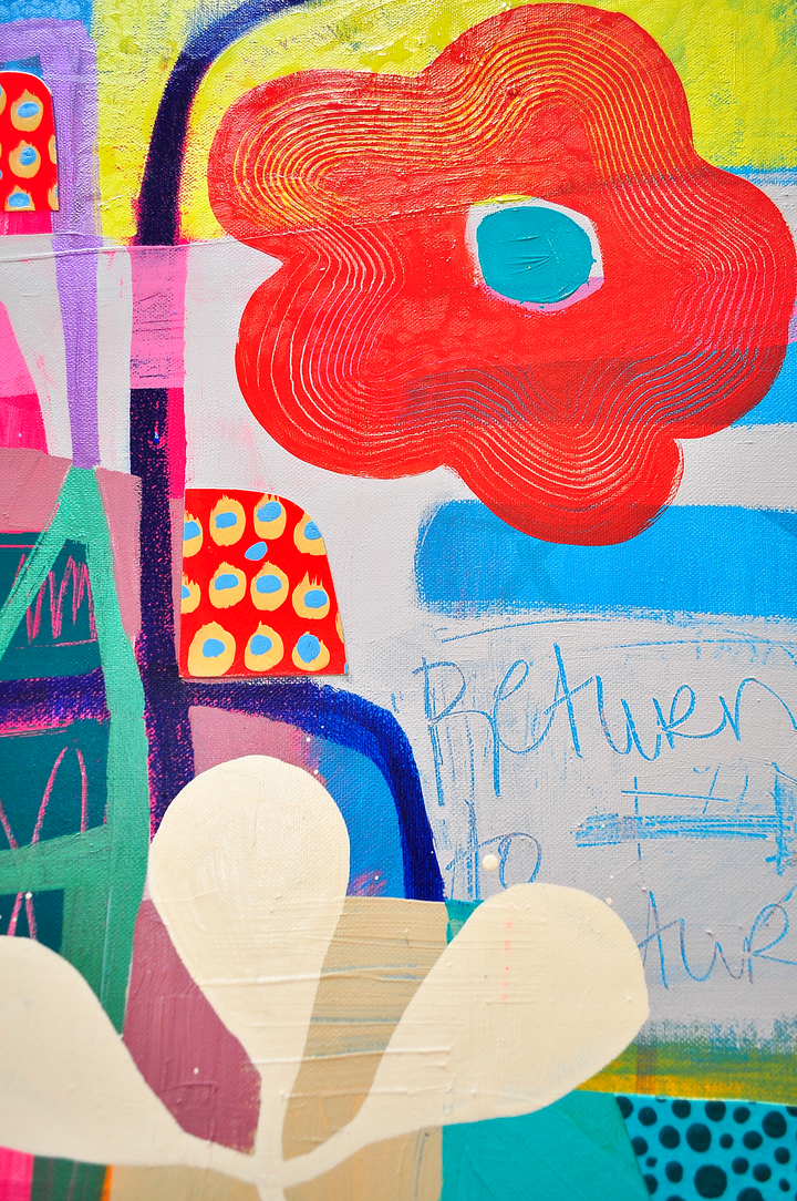 Life Is A Playground- 72x60 on Canvas