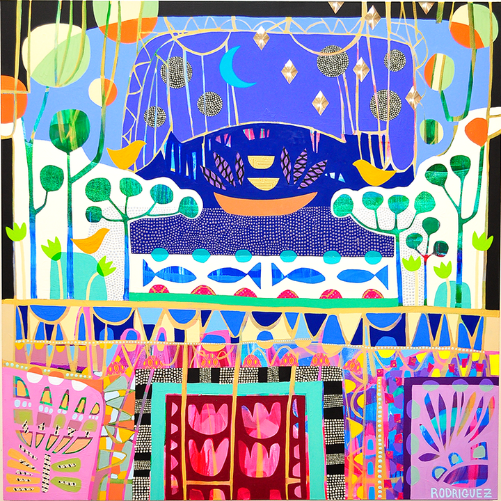 May Your Journey Be Blessed - 60x60 on Canvas