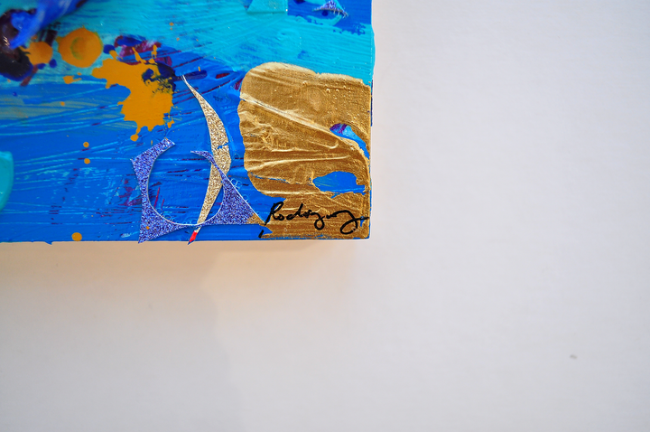 Remnants 5 - 8x8 Mixed Media on Wood Panel