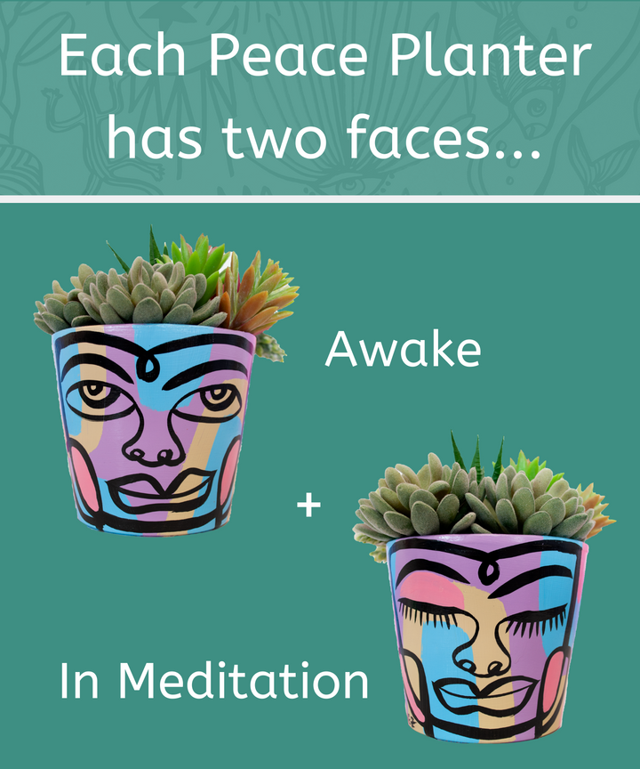 Medium Peace Planter (m25)