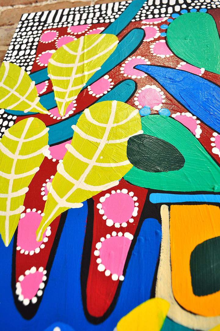PLAYING PUZZLES IN THE JUNGLE- DIPTYCH - 48x24 Each on Canvas