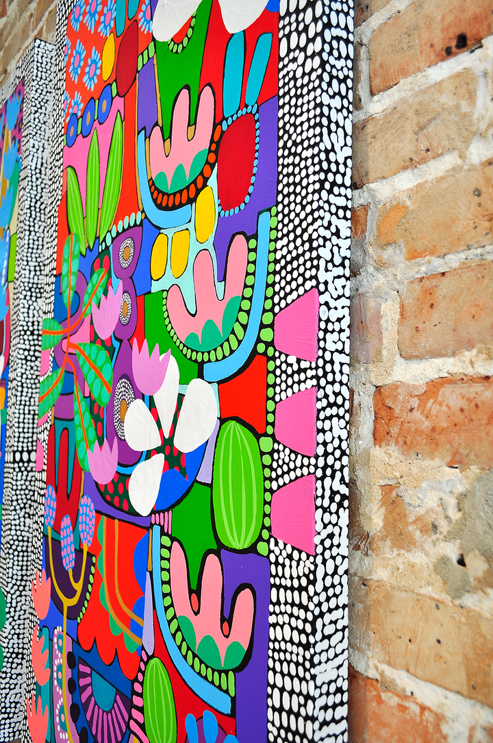 PLAYING PUZZLES IN THE JUNGLE- DIPTYCH - 48x24 Each on Canvas