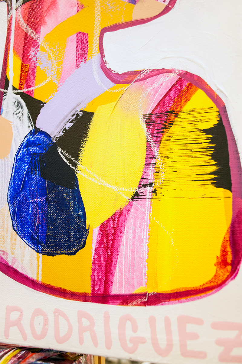 Queen of Hearts - 48x48 ON CANVAS