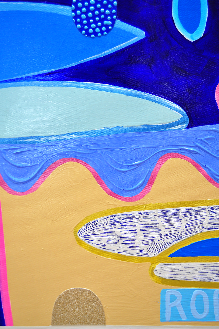 Over the Shining Sea - 60x60 on Canvas