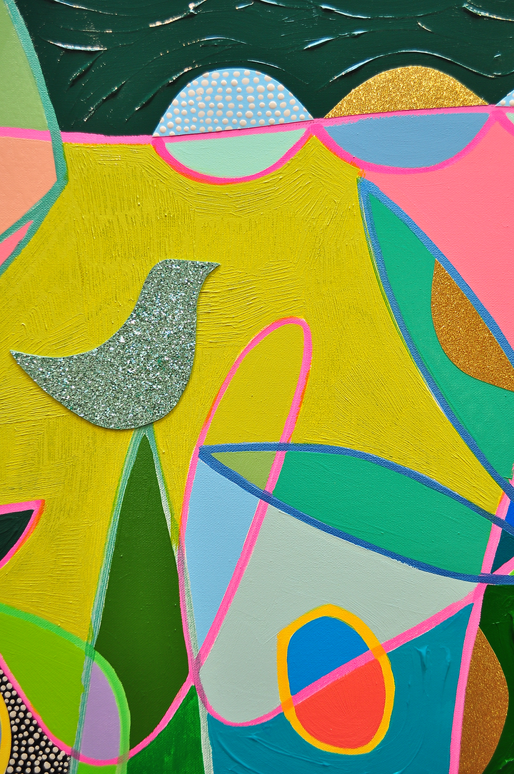 Enjoying The Passage of Time - 72x60 on Canvas