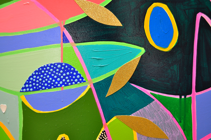 Enjoying The Passage of Time - 72x60 on Canvas