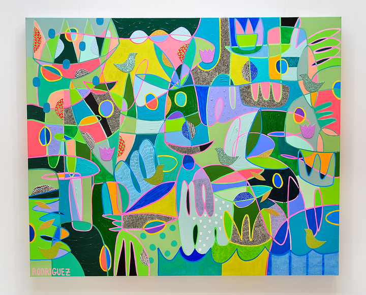 Enjoying The Passage of Time - 72x60 on Canvas