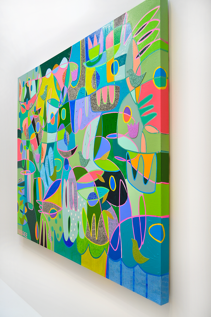 Enjoying The Passage of Time - 72x60 on Canvas
