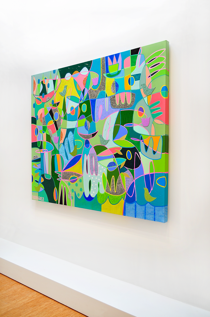 Enjoying The Passage of Time - 72x60 on Canvas