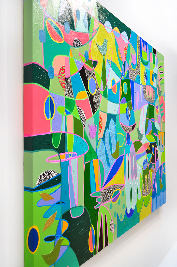 Enjoying The Passage of Time - 72x60 on Canvas