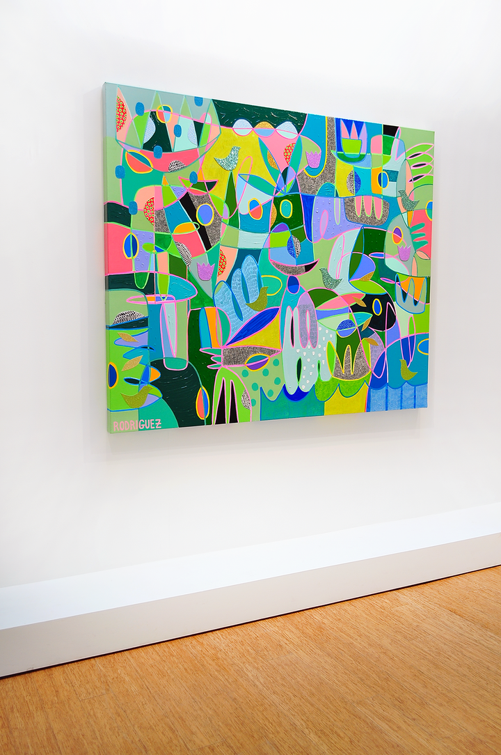 Enjoying The Passage of Time - 72x60 on Canvas