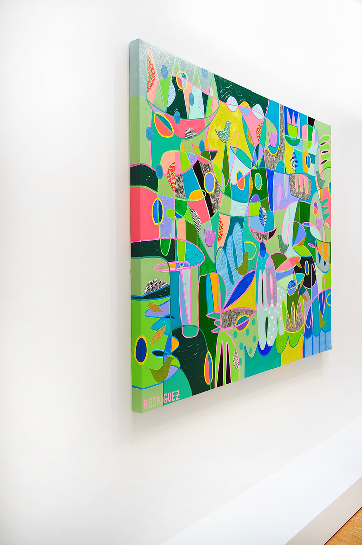 Enjoying The Passage of Time - 72x60 on Canvas